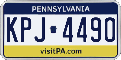 PA license plate KPJ4490
