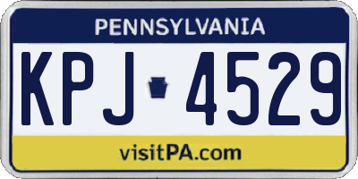 PA license plate KPJ4529