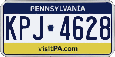 PA license plate KPJ4628