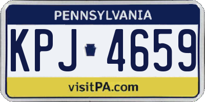 PA license plate KPJ4659