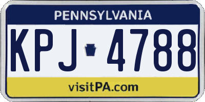 PA license plate KPJ4788