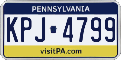 PA license plate KPJ4799