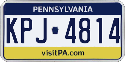 PA license plate KPJ4814
