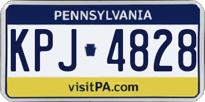 PA license plate KPJ4828