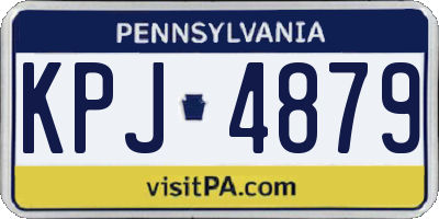 PA license plate KPJ4879