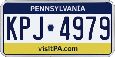 PA license plate KPJ4979