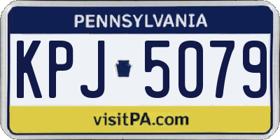 PA license plate KPJ5079
