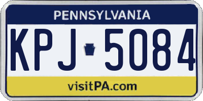 PA license plate KPJ5084