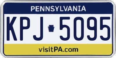 PA license plate KPJ5095