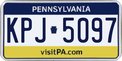 PA license plate KPJ5097