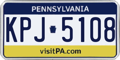 PA license plate KPJ5108