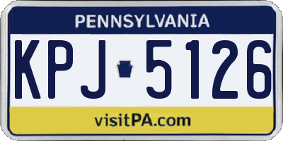 PA license plate KPJ5126