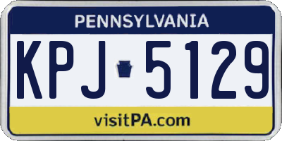 PA license plate KPJ5129