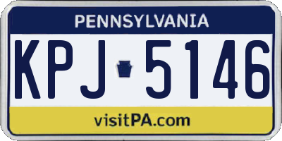 PA license plate KPJ5146