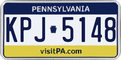 PA license plate KPJ5148