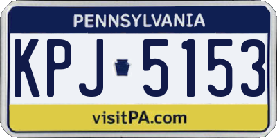 PA license plate KPJ5153