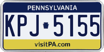 PA license plate KPJ5155