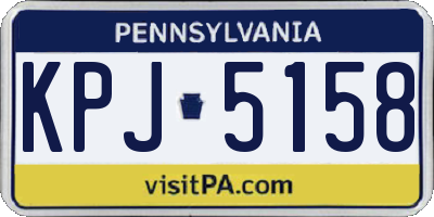 PA license plate KPJ5158
