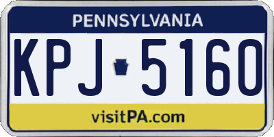 PA license plate KPJ5160