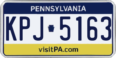 PA license plate KPJ5163