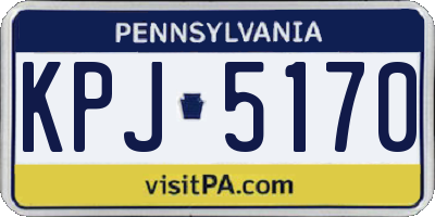 PA license plate KPJ5170