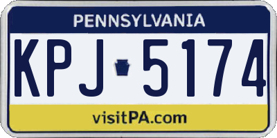 PA license plate KPJ5174