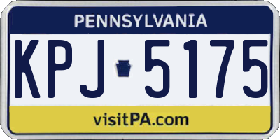 PA license plate KPJ5175
