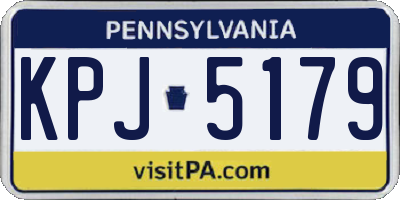 PA license plate KPJ5179
