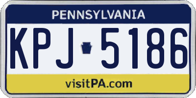 PA license plate KPJ5186