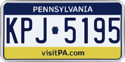 PA license plate KPJ5195