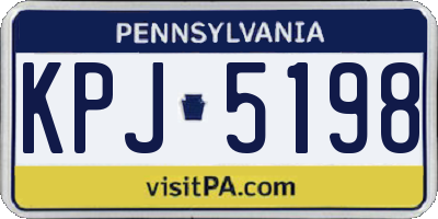 PA license plate KPJ5198