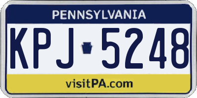 PA license plate KPJ5248