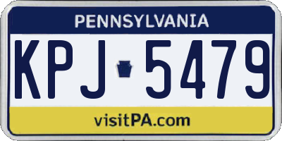PA license plate KPJ5479