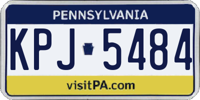 PA license plate KPJ5484