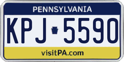 PA license plate KPJ5590