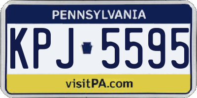 PA license plate KPJ5595