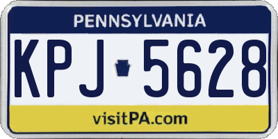 PA license plate KPJ5628