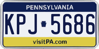 PA license plate KPJ5686