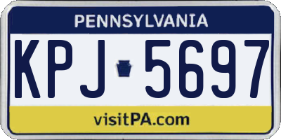 PA license plate KPJ5697