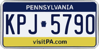 PA license plate KPJ5790