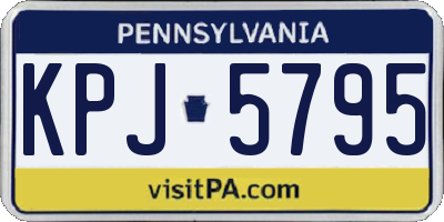 PA license plate KPJ5795