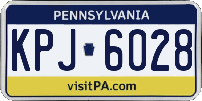 PA license plate KPJ6028