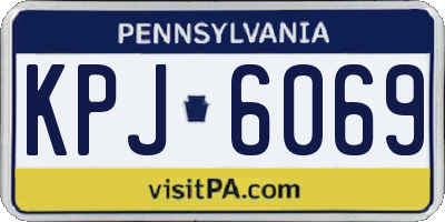 PA license plate KPJ6069
