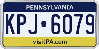 PA license plate KPJ6079