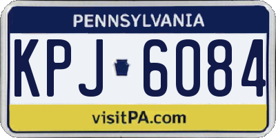 PA license plate KPJ6084
