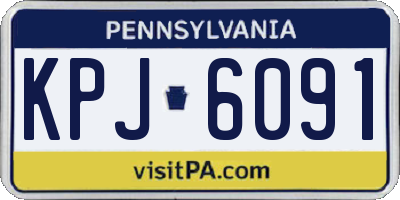 PA license plate KPJ6091