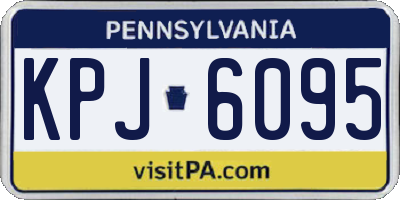 PA license plate KPJ6095