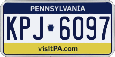 PA license plate KPJ6097