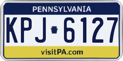 PA license plate KPJ6127