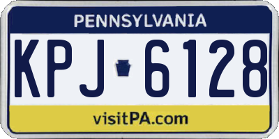 PA license plate KPJ6128